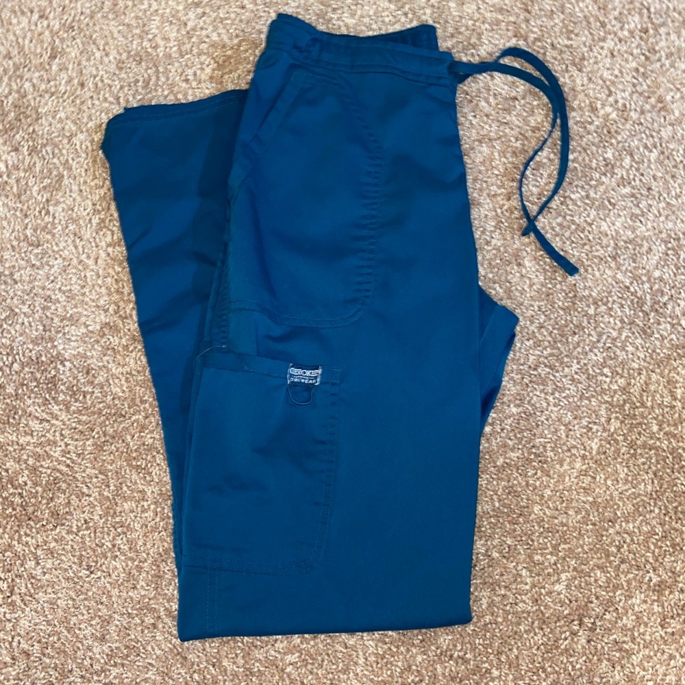 Cherokee Caribbean Blue scrub pants - Talls